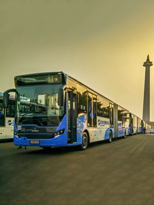 Bus Gandeng Scania Gas Engine Euro 6 hadir melawan polusi Jakarta