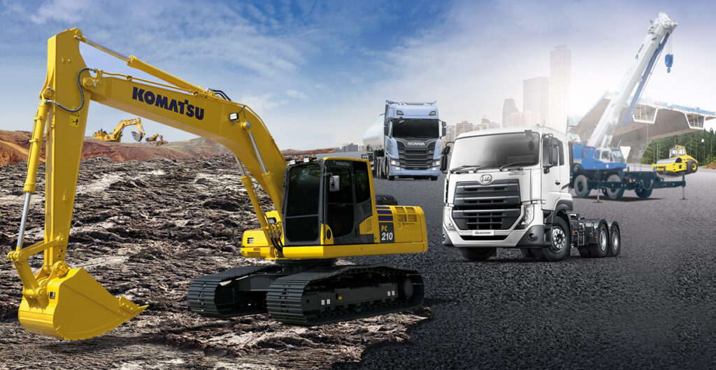Aneka Tipe Alat Berat Truk Bus Dan Crane Di United Tractors Pilihan 