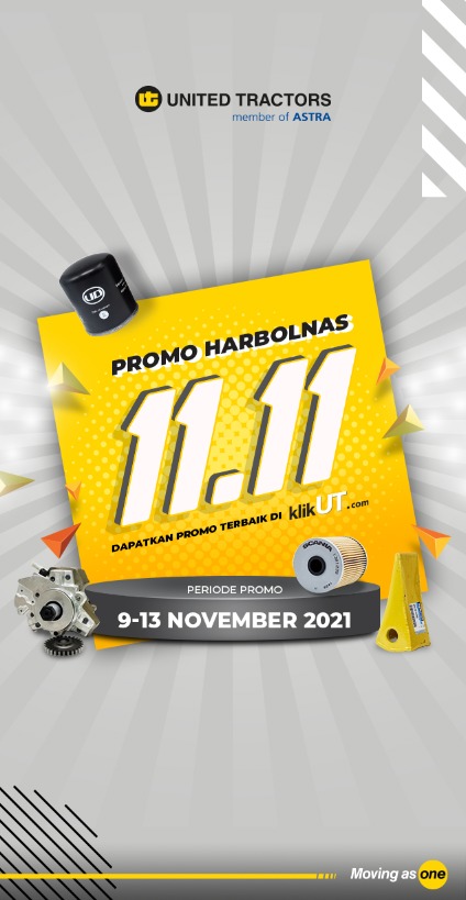 Harbolnas 11.11, Get Special Prices for Heavy Equipment Spare Part from United Tractors