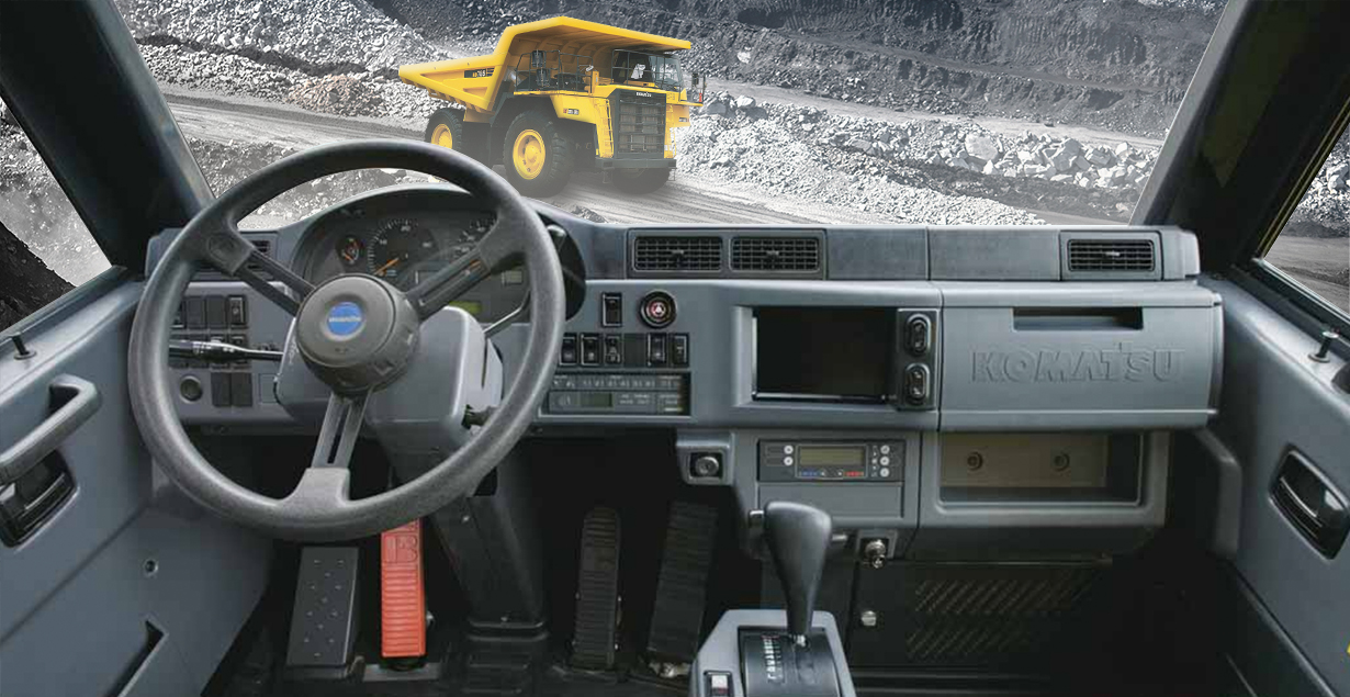Komatsu HD785-7 Mine Truck's Operator Comfort and Control Features