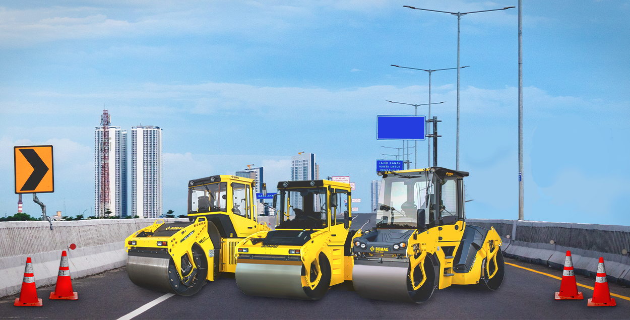 3 Pilihan Vibro Roller Terbaik untuk Perbaikan Jalan Tol