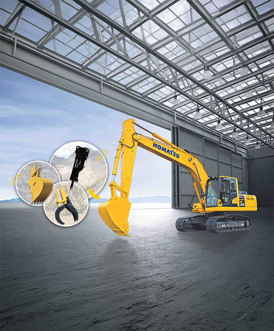 Understanding 3 Types of Attachments on Komatsu Excavators